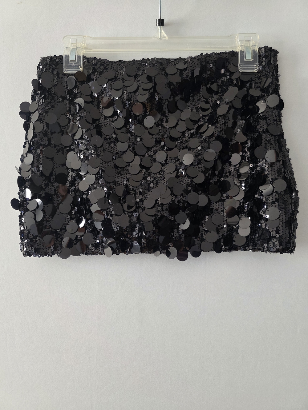 Edikted Black Sequin Mini Skirt